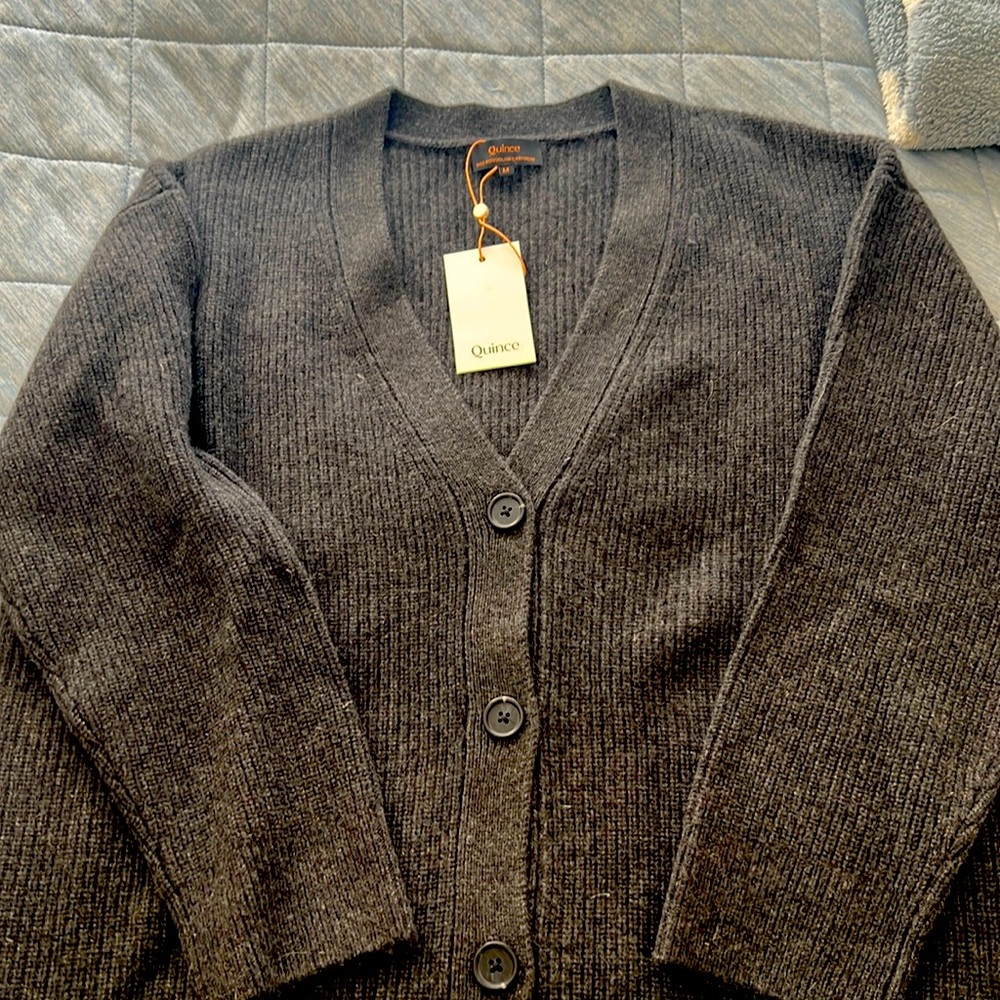 Quince Mongolian Cashmere oversized cardigan. Never worn.